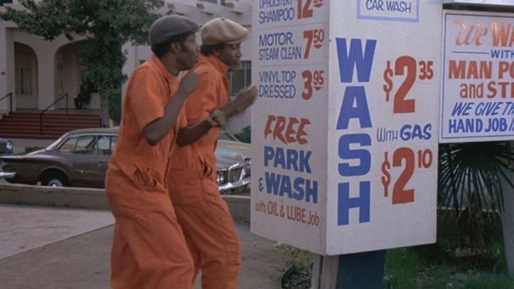 Una scena tratta dal film Car Wash - Stazione di servizio