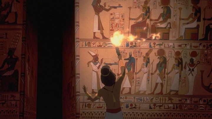 Una scena tratta dal film Il principe d'Egitto