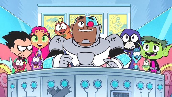 Una scena tratta dal film Teen Titans Go! See Space Jam