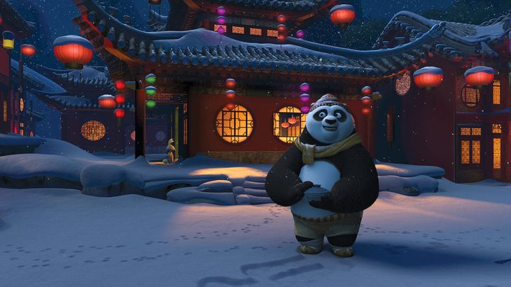 Una scena tratta dal film Kung Fu Panda La Festività Di Kung Fu Panda