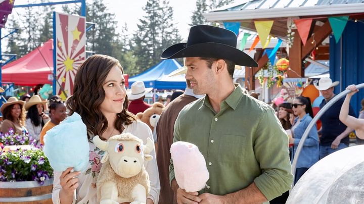 Una scena tratta dal film Un ranch per due