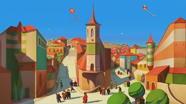 Una scena tratta dal film La famosa invasione degli orsi in Sicilia