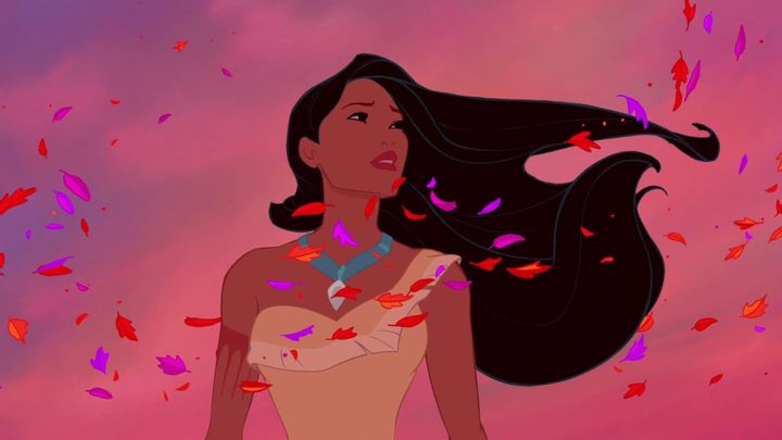 Una scena tratta dal film Pocahontas