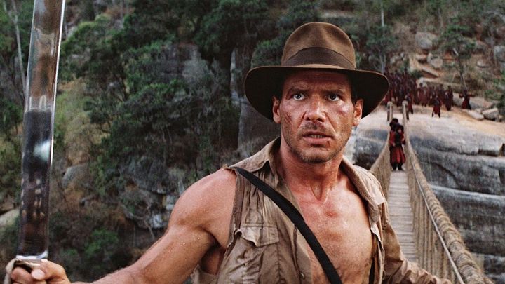 Una scena tratta dal film Indiana Jones e il tempio maledetto