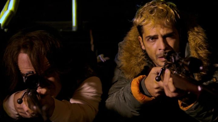 Una scena tratta dal film La banda dei tre