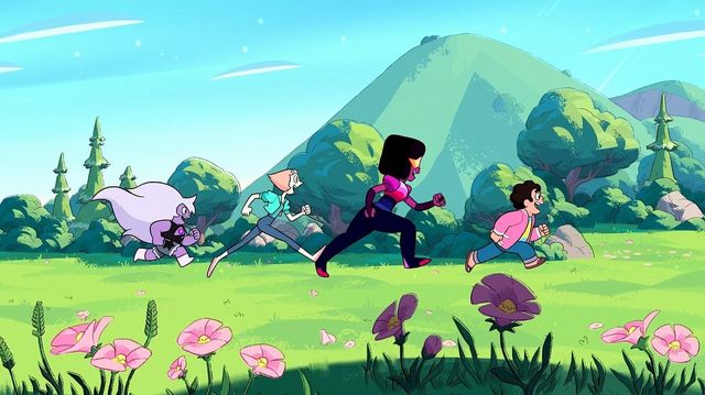 Una scena tratta dal film Steven Universe: Il film