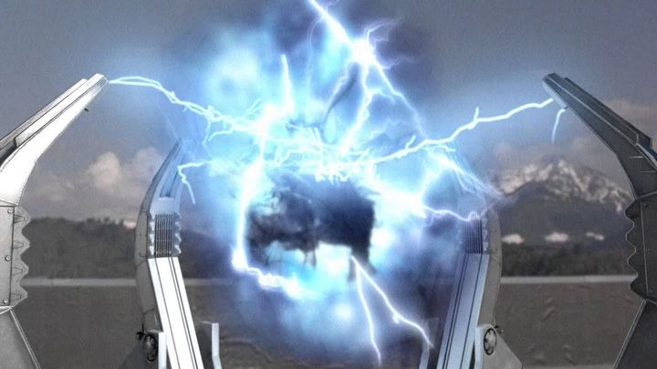 Una scena tratta dal film Dark Storm