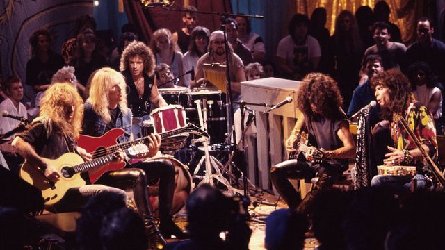Una scena tratta dal film Aerosmith: MTV Unplugged