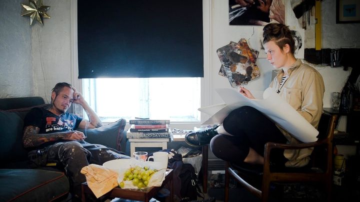 Una scena tratta dal film La pittrice e il ladro