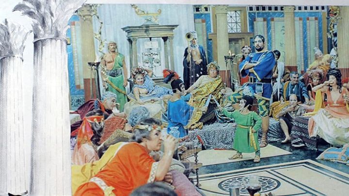 Una scena tratta dal film Satyricon