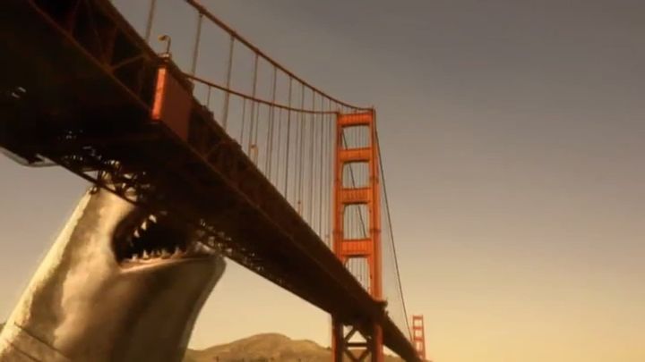 Una scena tratta dal film Mega Shark vs. Giant Octopus
