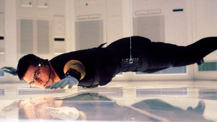 Una scena tratta dal film Mission: Impossible