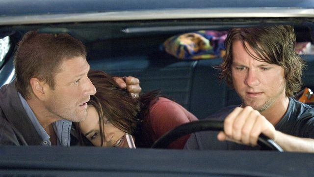 Una scena tratta dal film The Hitcher