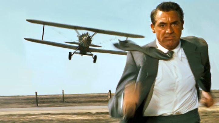 Una scena tratta dal film Intrigo internazionale