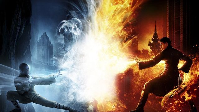 Una scena tratta dal film L'ultimo dominatore dell'aria