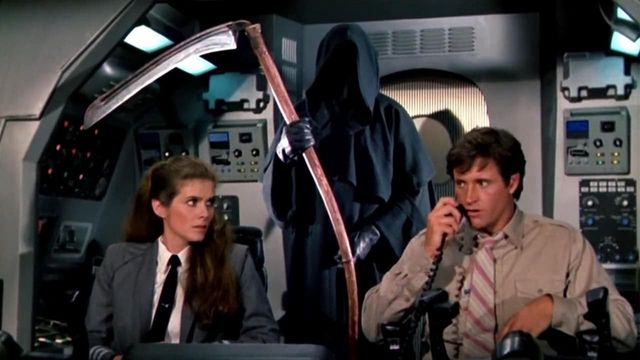 Una scena tratta dal film L'aereo più pazzo del mondo... sempre più pazzo