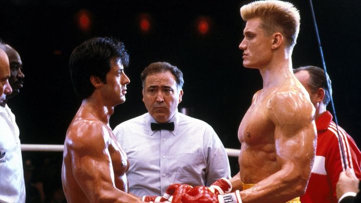 Una scena tratta dal film Rocky IV