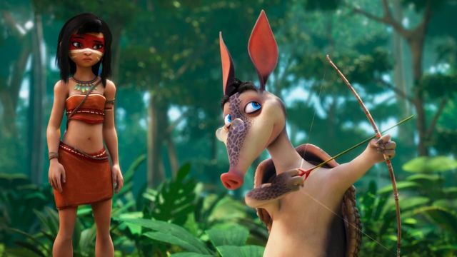 Una scena tratta dal film Ainbo - Spirito dell'Amazzonia