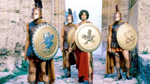 Una scena tratta dal film Scontro di titani