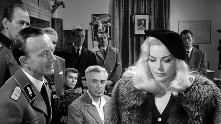 Una scena tratta dal film Il generale Della Rovere