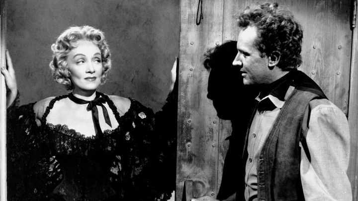 Una scena tratta dal film Rancho Notorious