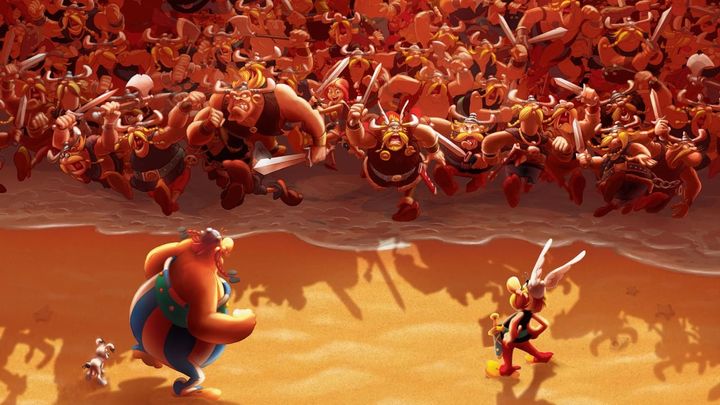 Una scena tratta dal film Asterix e i Vichinghi