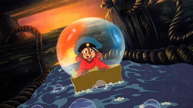 Una scena tratta dal film Fievel sbarca in America