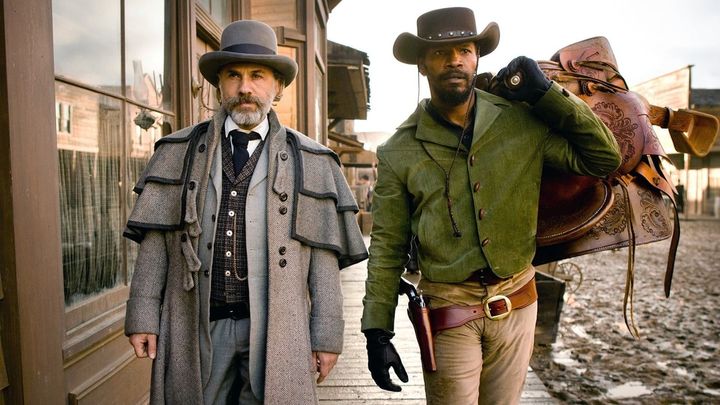 Una scena tratta dal film Django Unchained