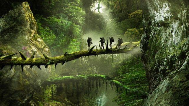 Una scena tratta dal film The Lost Dinosaurs