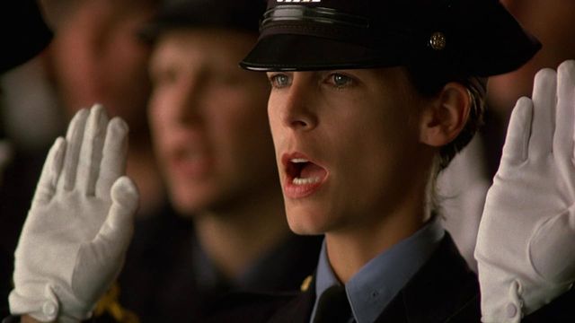 Una scena tratta dal film Blue Steel - Bersaglio mortale