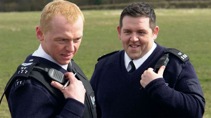 Una scena tratta dal film Hot Fuzz