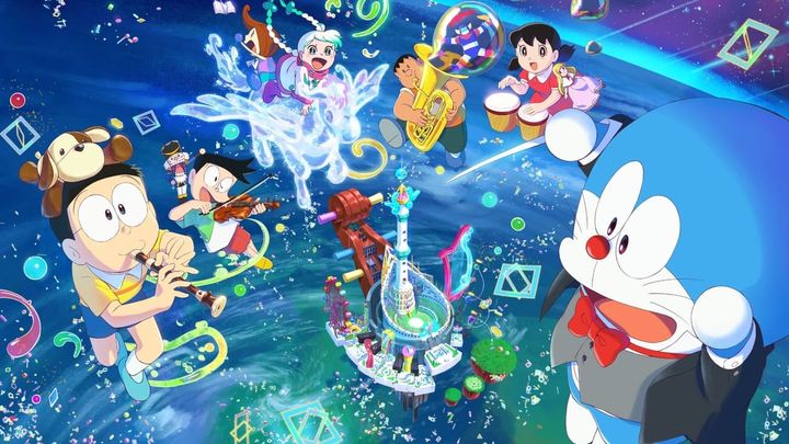Una scena tratta dal film Doraemon the Movie: Nobita's Earth Symphony