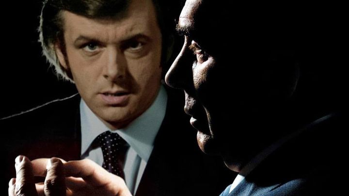 Una scena tratta dal film Frost/Nixon - Il Duello