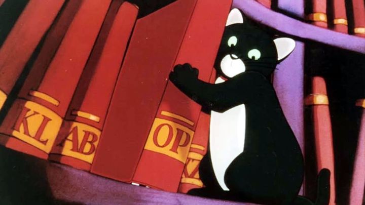 Una scena tratta dal film La gabbianella e il gatto