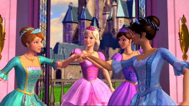 Una scena tratta dal film Barbie e le tre moschettiere