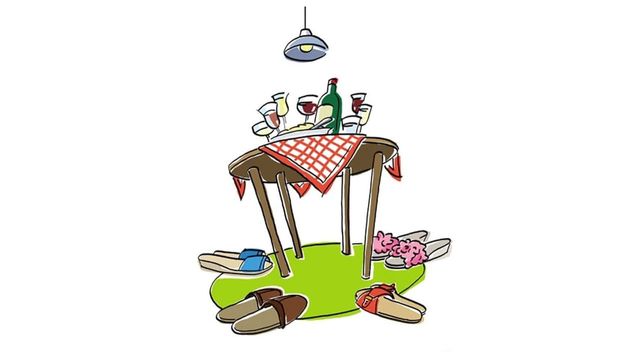 Una scena tratta dal film Pranzo di ferragosto