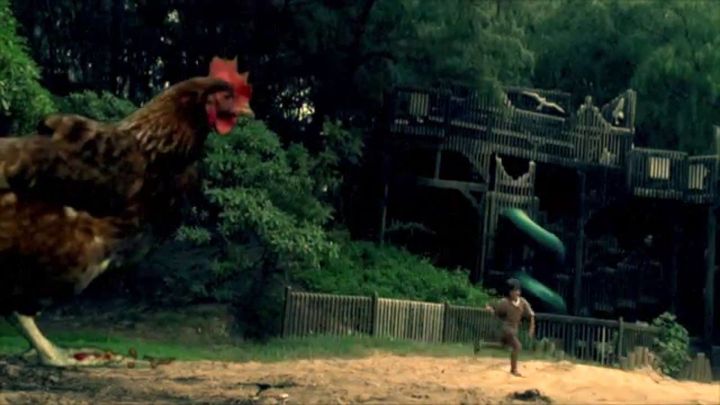 Una scena tratta dal film Chicken Park
