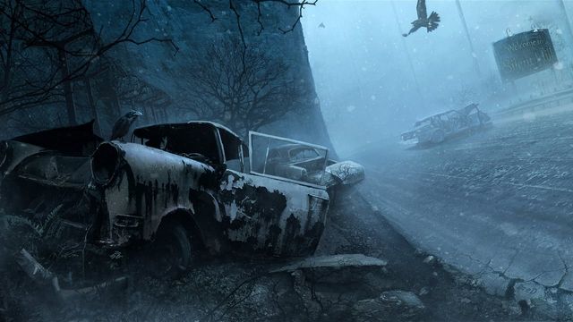 Una scena tratta dal film Silent Hill