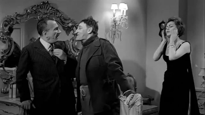 Una scena tratta dal film Letto a tre piazze