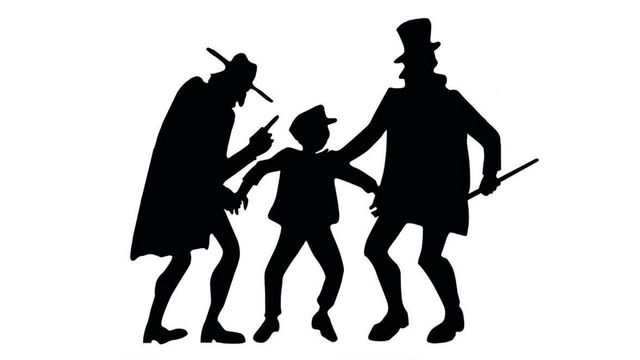 Una scena tratta dal film Oliver Twist