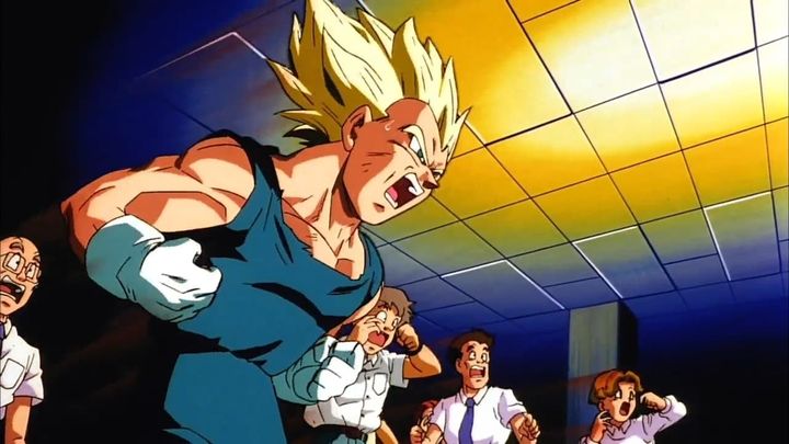 Una scena tratta dal film Dragon Ball Z - L'eroe del pianeta Conuts