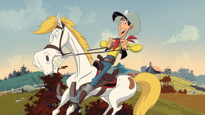 Una scena tratta dal film Lucky Luke e la più grande fuga dei Dalton