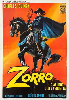 Locandina Zorro il cavaliere della vendetta