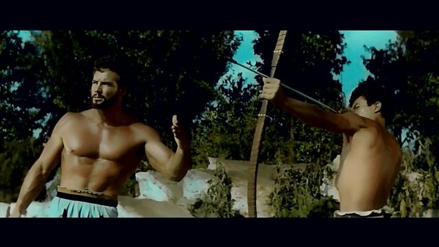 Una scena tratta dal film Le fatiche di Ercole