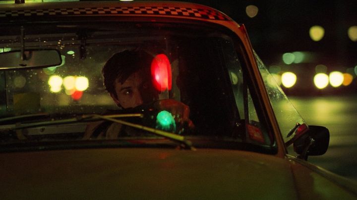 Una scena tratta dal film Taxi Driver