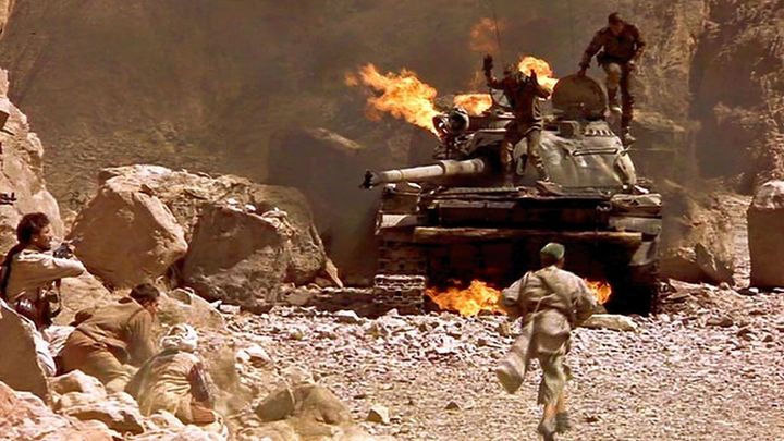 Una scena tratta dal film Belva di guerra