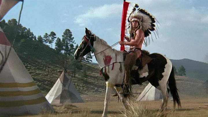 Una scena tratta dal film Soldato blu