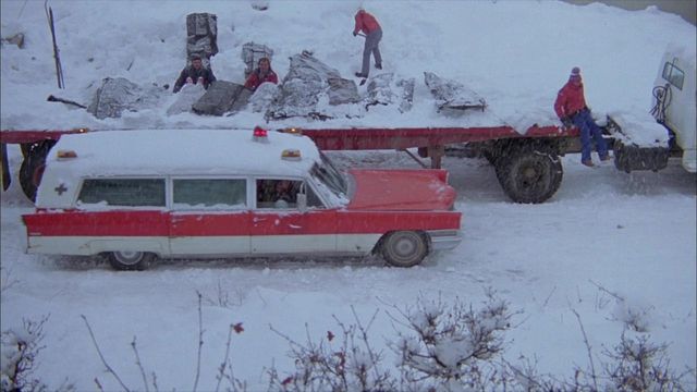 Una scena tratta dal film Valanga