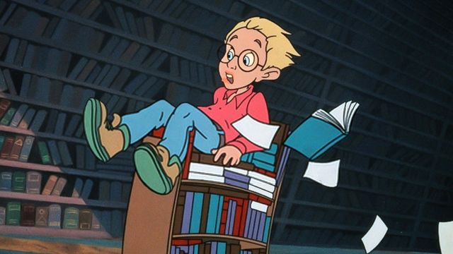 Una scena tratta dal film Pagemaster - L'avventura meravigliosa