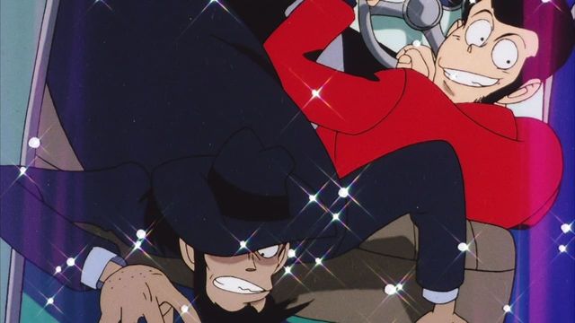 Una scena tratta dal film Lupin III: All'inseguimento del tesoro di Harimao